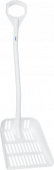Лопата с перфорированным полотном, 380 x 340 x 90 мм., 1145 мм, белый цвет Арт 56035