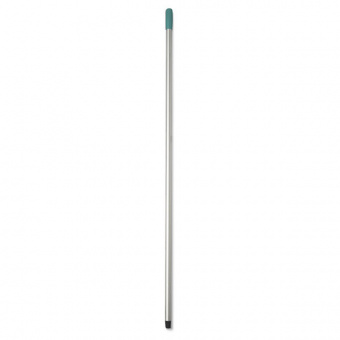 Рукоятка алюминиевая с резьбовым соединением с зеленой ручкой, диаметр 22 мм, длина 140 см