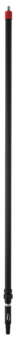 Телескопическая aлюминиевая ручка с подачей воды с защелкой, 1600 - 2780 мм, Ø31 мм, черный цвет (арт. 297352С)